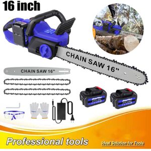 DAYPLUS 16'' Electric Cordless Chainsaw One-Hand Chain Saw Wood Cutter Woodworking 6000W