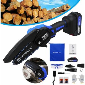 Briefness - 21v Electric Chainsaw Rechargeable Battery Woodworking Pruning Garden Power Tool