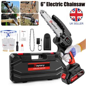 Dayplus - 3000W Electric Chainsaw Cordless Chain Saw & Rechargeable Li Battery 6' Chains