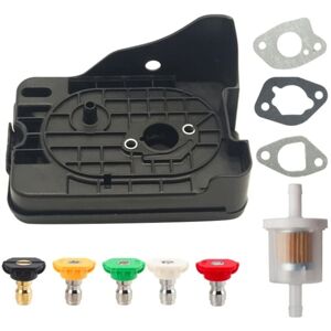 TLILY 099981133080 Air Filter Cover Assembly with 5pcs Pressure Washer Nozzle Tips for RY802900 2900PSI