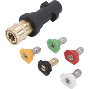 Alwaysh - Pressure Washer Adapter 1/4' Quick Connect Female Fitting for Karcher K2 K3 K4 K5 K6 K7 with 5Pcs Multi-Degree Power Nozzle Tips