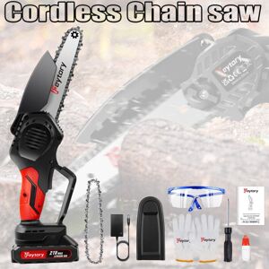 Dayplus - Brushless Electric Compact Chainsaw Saw For Cutter Cutting Tree Wood Branche 6'