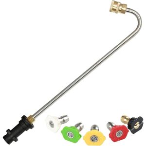 CSPARKV Gutter Cleaning Tools for Karcher K2 K3 K4 K5 K6 K7 - Gutter Extension Lance with 5 Spray Nozzles for Pressure Washer, Broom, Underbody Cleaner (u