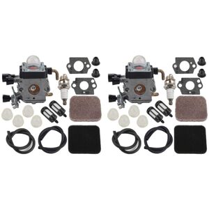 Tlily - FS85 FS80 Carburetor for Stihl FS75 FS80R FS85 FS85R FS85T FS85RX String Trimmer Weedeater C1Q-S97 Carb w/Fuel Repower Kit Air Filter