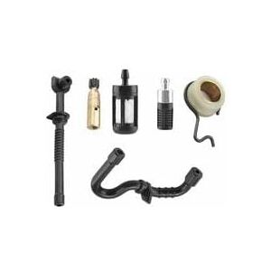 ZVD - Fuel Line Filter Kit Oil Pump Worm Gear Oil Pump for Stihl MS180 MS170 180 018 017 Affordable Chainsaw Spare Parts Accessories, 6pcs Set