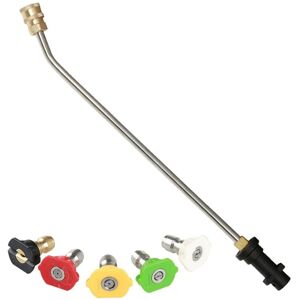 BEIJIYI Gutter Cleaning Tools for Karcher K2 K3 K4 K5 K6 K7, Pressure Washer Extension Lance with 5 Spray Nozzles for Pressure Washer, Water Broom, Underbody