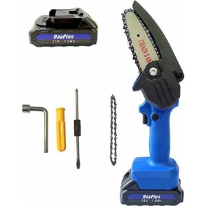 Briefness - Mini Chainsaw Cordless with 1500mAh Batteries & Chains, 4-Inch Mini Electric Chainsaw Portable, Small Handheld Battery Operated Chainsaw