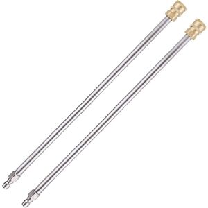 Memkey - 2-Pack Pressure Washer Extension Pole, Gutter Cleaning Tools, Replacement Telescopic Lance, Window Cleaning Nozzles