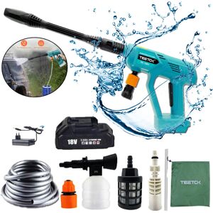 TEETOK Petrol pressure washers,Cordless Pressure Washer, Water Gun Spray High Power Jet Wash Car Cleaner+1x3.0A Battery+1xFast Charger,Compatible with
