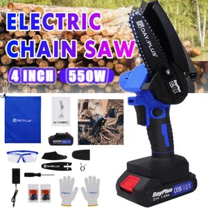 Briefness - Portable Electric Handheld Chainsaw Tree Trimming Branch Wood Cutting Battery