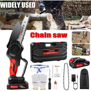Dayplus - pro. 6'' Mini Cordless Chainsaw Electric 21V One-Hand Saw Wood Cutter Power Tool