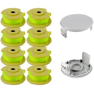 Sollbry 10 Pack Updated Model Trimmer Line Spool Fits for Ryobi One +18v,24v,40v Trimmers,Ø2.0mm and 3.5m Length AC14RL3A Trimmer Replacements(8