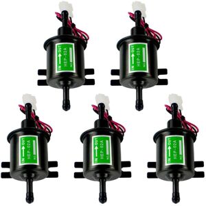 Tlily - Universal 12V Heavy Duty Electric Fuel Pump Metal Solid Petrol Inline Fuel Pump Gasoline Transfer Pump 12 Volts HEP-02A X5 I322401
