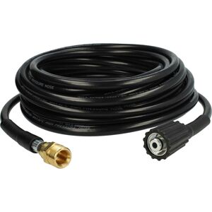15 m Extension Hose compatible with Kärcher K2, g 7.10 m, k 2.00 plus, k 2.01 High-Pressure Cleaner with M22 x 1.5 Threaded Connection, Black - Vhbw