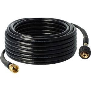 vhbw 20 m Extension Hose compatible with Kärcher K 4.20 M T250, K 4.500 M PL Walz High-Pressure Cleaner with M22 x 1.5 Threaded Connection, Black