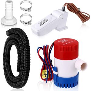 COOCHEER 1100 GPH 12V Marine Electric Bilge Pump with Float Switch (12V, 24V & 32V), Ignition Protected, with Hose, Clamps & Boat Fittings. COOCHEER 1100 GPH 12V Marine Electric Bilge Pump with Float Switch (12V, 24V & 32V), Ignition Protected, with Hose, Clamps & Boat Fittings.