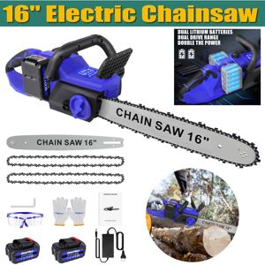 Dayplus - 16inch Cordless Electric Chainsaw + 2 Battery Brushless Wood Cutter Power Saw uk Dayplus - 16inch Cordless Electric Chainsaw + 2 Battery Brushless Wood Cutter Power Saw uk