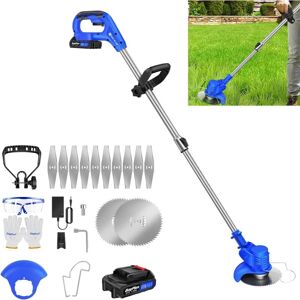 Dayplus - 21V Cordless Electric Strimmer Grass Trimmer Weed Cutter Garden Edger + Battery Dayplus - 21V Cordless Electric Strimmer Grass Trimmer Weed Cutter Garden Edger + Battery