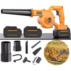 TORMATOR 21V Cordless Leaf Blower with 2 Batteries, All-in-One Blower and Vacuum, Rechargeable, 23,000 RPM, for Garden TORMATOR 21V Cordless Leaf Blower with 2 Batteries, All-in-One Blower and Vacuum, Rechargeable, 23,000 RPM, for Garden