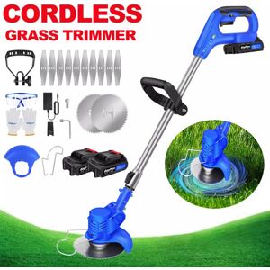 BRIEFNESS 21V Grass Trimmer Electric Cordless Strimmer Lawn Mower Pruning Cutter Garden 2PCS Battery BRIEFNESS 21V Grass Trimmer Electric Cordless Strimmer Lawn Mower Pruning Cutter Garden 2PCS Battery