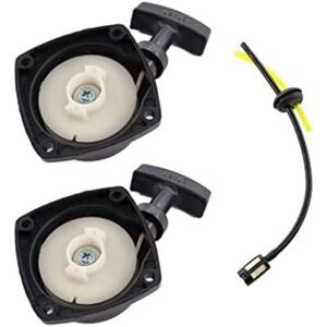 GOTRAYS 2pcs 50mm Recoil Pull Starter for Brush Cutter Hedge Trimmer Distance Between Mounting Holes 50mm GOTRAYS 2pcs 50mm Recoil Pull Starter for Brush Cutter Hedge Trimmer Distance Between Mounting Holes 50mm