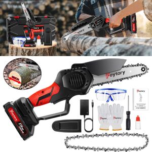 Dayplus - 3000W Electric Mini Chainsaw Handheld Cordless Wood Cutter + 1 Battery +2 Chain Dayplus - 3000W Electric Mini Chainsaw Handheld Cordless Wood Cutter + 1 Battery +2 Chain