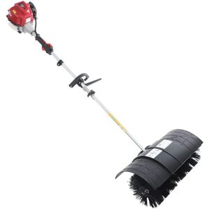 CNCEST 31CC 4-Stroke Outdoor Gas Power Broom Lawn Yard Sweeper, 1.4HP Outdoor Handheld Sweeper Snow Sweeping Broom, Walk Behind Sweeper Cleaning Driveway CNCEST 31CC 4-Stroke Outdoor Gas Power Broom Lawn Yard Sweeper, 1.4HP Outdoor Handheld Sweeper Snow Sweeping Broom, Walk Behind Sweeper Cleaning Driveway