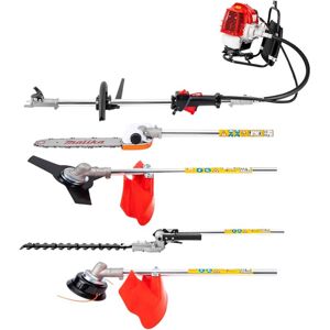 CNCEST 4 in 1 52cc 2-stroke Petrol Brush Cutter Backpack Grass Trimmer with Professional Carrying Strap Hedge Trimmer Brush Cutter Pruner CNCEST 4 in 1 52cc 2-stroke Petrol Brush Cutter Backpack Grass Trimmer with Professional Carrying Strap Hedge Trimmer Brush Cutter Pruner