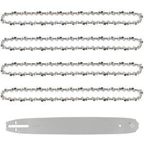BEIJIYI 40cm Guide Bar with 4 Chainsaw Chains, 57 Drive Links, 3/8" Pitch, 0.05" (1.3mm) Gauge BEIJIYI 40cm Guide Bar with 4 Chainsaw Chains, 57 Drive Links, 3/8" Pitch, 0.05" (1.3mm) Gauge