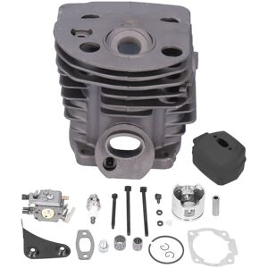 WOOSIEN 46mm Cylinder Piston Carburetor Spark Plug Gasket Set Replacement Fit for Husqvarna 55 51 Chainsaw WOOSIEN 46mm Cylinder Piston Carburetor Spark Plug Gasket Set Replacement Fit for Husqvarna 55 51 Chainsaw