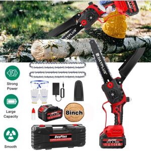 Day Plus - 8' Cordless Large Electric Chainsaw Chain Saw Battery Power Wood Cutter Workshop Day Plus - 8' Cordless Large Electric Chainsaw Chain Saw Battery Power Wood Cutter Workshop
