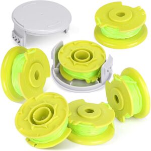 Pieces Trimmer Line Spool Brushcutter Line Compatible with Ryobi One Ø2.0mm 3.4M Trimmer Line Spool (6 Rotofil Line + 2 Cover) - Alwaysh Pieces Trimmer Line Spool Brushcutter Line Compatible with Ryobi One Ø2.0mm 3.4M Trimmer Line Spool (6 Rotofil Line + 2 Cover) - Alwaysh
