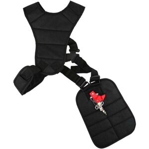YMYNY Black Heavy Duty Nylon Padded Double Strap Harness for Brushcutter, Grass Trimmer and String Trimmer, Garden Brush Cutter, Lawn Mower, Professional YMYNY Black Heavy Duty Nylon Padded Double Strap Harness for Brushcutter, Grass Trimmer and String Trimmer, Garden Brush Cutter, Lawn Mower, Professional