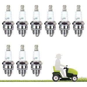TONCHEAN Brush Cutter Accessory, 10 Pack L7T Spark Plug Chainsaw Spark Plug Brush Cutter Mower for Two-Stroke Engine Hedge Trimmer Brush Cutter (Silver) TONCHEAN Brush Cutter Accessory, 10 Pack L7T Spark Plug Chainsaw Spark Plug Brush Cutter Mower for Two-Stroke Engine Hedge Trimmer Brush Cutter (Silver)
