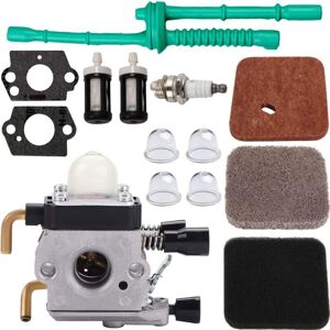 COOCHEER C1Q-S97 Carburetor for STIHL FS55 FS55R FS55C FS45 FS75 FS80 FS85 HS75 Trimmer C1Q-S143 C1Q-S153 C1Q-S186 AB, with Air Filter Fuel Line Kit COOCHEER C1Q-S97 Carburetor for STIHL FS55 FS55R FS55C FS45 FS75 FS80 FS85 HS75 Trimmer C1Q-S143 C1Q-S153 C1Q-S186 AB, with Air Filter Fuel Line Kit
