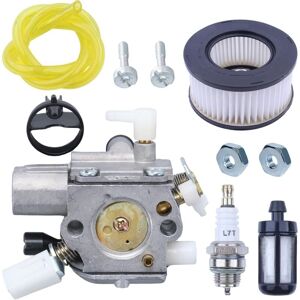 SJQKA Carburetor with air filter, spark plug, fuel hose, screw, fuel filter, suitable for Stihl MS231, MS241, MS251, MS231C, MS241C, MS251C chainsaw (Basic SJQKA Carburetor with air filter, spark plug, fuel hose, screw, fuel filter, suitable for Stihl MS231, MS241, MS251, MS231C, MS241C, MS251C chainsaw (Basic