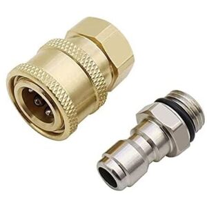 Csparkv - 1/4'' High Pressure Washer Quick Connect Coupler Brass Adapter Fitting High Pressure Washer Couplers for High Pressure Water Gun. Csparkv - 1/4'' High Pressure Washer Quick Connect Coupler Brass Adapter Fitting High Pressure Washer Couplers for High Pressure Water Gun.