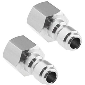 Csparkv - Pressure Washer Adapter 1/4 inch Female npt Fitting Quick Connect Socket 304 Stainless Steel Coupler for Spray Wand 5000 psi Csparkv - Pressure Washer Adapter 1/4 inch Female npt Fitting Quick Connect Socket 304 Stainless Steel Coupler for Spray Wand 5000 psi