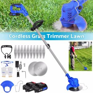 Briefness - Electric Cordless Grass Trimmer Garden Weed Strimmer Cutter Rechargeable 2PCS Battery Briefness - Electric Cordless Grass Trimmer Garden Weed Strimmer Cutter Rechargeable 2PCS Battery