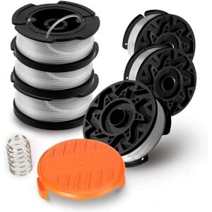 YMYNY FLITI Set of 6 spools A6485 A6481 for Black Decker line trimmer, 6 x 9 m nylon line, ⌀1.65 mm line + 1 cap + 1 spring2 YMYNY FLITI Set of 6 spools A6485 A6481 for Black Decker line trimmer, 6 x 9 m nylon line, ⌀1.65 mm line + 1 cap + 1 spring2