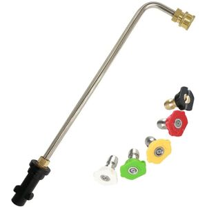 BEIJIYI Gutter Cleaning Tools for Karcher K2 K3 K4 K5 K6 K7, Gutter Extension Lance with 5 Spray Nozzles for Pressure Washer, Water Broom, Underbody Cleaner BEIJIYI Gutter Cleaning Tools for Karcher K2 K3 K4 K5 K6 K7, Gutter Extension Lance with 5 Spray Nozzles for Pressure Washer, Water Broom, Underbody Cleaner