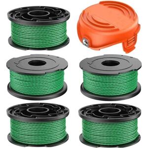 COOCHEER Line Spool for Black and Decker GL7033 GL8033 GL9035 A6486 Cordless Brushcutter 2.0mm 6.1m, Replacement Line Spool Strimmer for Black and Decker COOCHEER Line Spool for Black and Decker GL7033 GL8033 GL9035 A6486 Cordless Brushcutter 2.0mm 6.1m, Replacement Line Spool Strimmer for Black and Decker