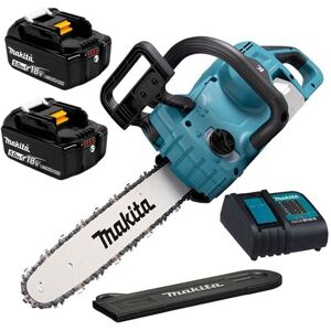Makita - 18v Cordless Chainsaw Brushless 350mm 35cm Cutting Guard + x2 5.0AH Kit Makita - 18v Cordless Chainsaw Brushless 350mm 35cm Cutting Guard + x2 5.0AH Kit