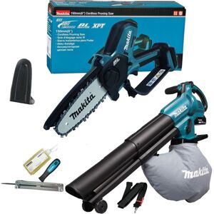 18v Cordless Chainsaw Pruner + Blower Vacuum Bag Pack + DUB187Z + DUC150Z - Makita 18v Cordless Chainsaw Pruner + Blower Vacuum Bag Pack + DUB187Z + DUC150Z - Makita