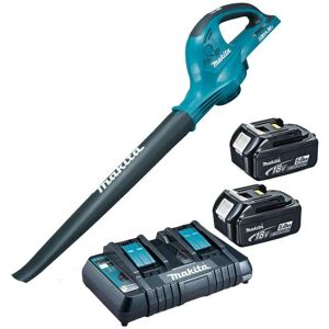 Makita DUB361PT2 18v 36v LXT Cordless Li-Ion Twin Garden Leaf Blower 2 X 5.0ah Makita DUB361PT2 18v 36v LXT Cordless Li-Ion Twin Garden Leaf Blower 2 X 5.0ah