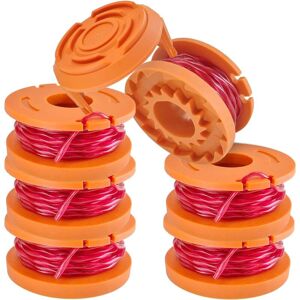 BEIJIYI Pack of 6 thread spools for 20 v Worx thread trimmer WA0004.1 brush cutter thread spool (6 x 3 m diameter ø 1.65 mm thread spool, 2 caps) BEIJIYI Pack of 6 thread spools for 20 v Worx thread trimmer WA0004.1 brush cutter thread spool (6 x 3 m diameter ø 1.65 mm thread spool, 2 caps)