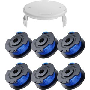 BEIJIYI Pack of 7 replacement spools of line for Ryobi One+ AC14RL3A 18v 24v 40v brush cutters, spool Ø 1.6mm, length 20.11m (6 spools of brush cutter line, BEIJIYI Pack of 7 replacement spools of line for Ryobi One+ AC14RL3A 18v 24v 40v brush cutters, spool Ø 1.6mm, length 20.11m (6 spools of brush cutter line,