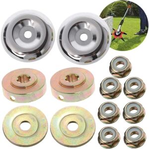 IKODM Pieces Universal Brush Cutter Head Accessories with 5 Pieces Fixing Nuts Trimmer Head for Stihl Brush Cutter IKODM Pieces Universal Brush Cutter Head Accessories with 5 Pieces Fixing Nuts Trimmer Head for Stihl Brush Cutter