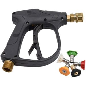 Tinor - Pressure Washer Gun with 5 Spray Nozzles, 4000 psi 1/4' Quick Connect Foam Lance, M22 Male Thread Jet for Car Wash Tinor - Pressure Washer Gun with 5 Spray Nozzles, 4000 psi 1/4' Quick Connect Foam Lance, M22 Male Thread Jet for Car Wash