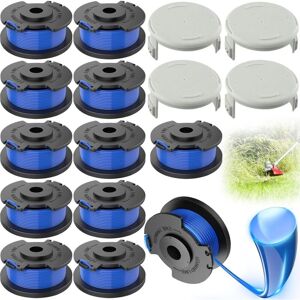 IKODM Replacement Trimmer Line Spool for Ryobi One + AC14RL3A 18v 24v 40v Trimmers, Spool ø 1.6mm - 12 Trimmer Line Spool, 4 Covers IKODM Replacement Trimmer Line Spool for Ryobi One + AC14RL3A 18v 24v 40v Trimmers, Spool ø 1.6mm - 12 Trimmer Line Spool, 4 Covers